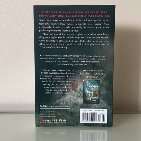 Daughter of the pirate king by Tricia Levenseller Paperback Book NWT YA Fantasy - Picture 2 of 5